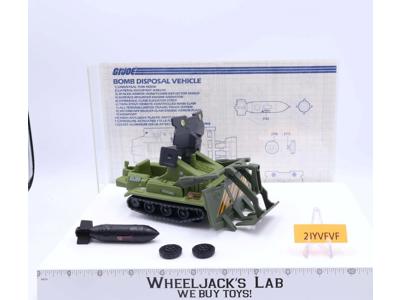 Bomb Disposal 100% Complete GI Joe 1985 Hasbro Action Figure Vehicle