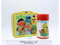 Sesame Street Metal Lunchbox W/Thermos 1979 Aladdin Industries Vintage