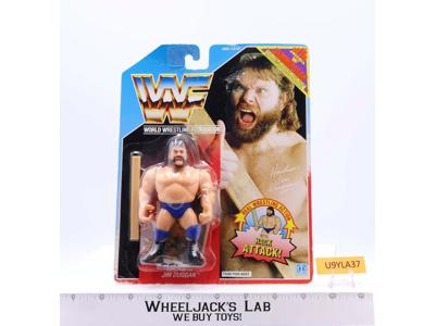 Hacksaw Jim Duggan WWF Wrestling 1990 Hasbro Action Figure NEW MOSC SEALED