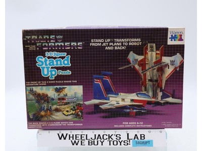 Starscream 3D Jigsaw Stand Up Puzzle Complete G1 Transformers 1984 Warren