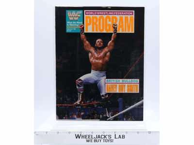 WWF Program Vol. 188 British Bulldog Davey Boy Magazine Catalog Vintage 1991