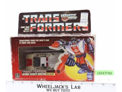 Red Alert 100% Complete 1985 Vintage Hasbro G1 Transformers Action Figure