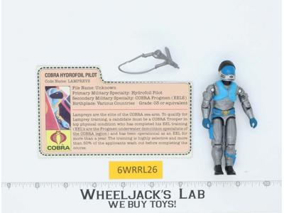 Lampreys V1 100% Complete G.I. Joe 1985 Hasbro Vintage Action Figure