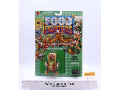 Taco Terror Food Fighters 1988 Mattel Vintage Action Figure NEW MOSC SEALED
