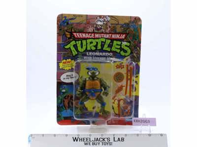 Leonardo W/Storage Shell Teenage Mutant Ninja Turtles TMNT 1991 Playmates MOSC