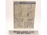 Cobra Surveillance Port 1985 ORIGINAL Instructions Blueprints G.I. Joe