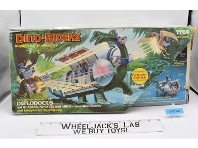 Diplodocus 100% Complete W/Box Dino Riders German Box 1989 Tyco Action Figure