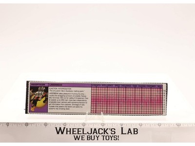 Laserbeak Action Figure Tech Spec 1984 Vintage G1 Transformers