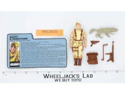 Dusty & Sandstorm 100% Complete V3 1991 G.I. Joe Hasbro Vintage Action Figure