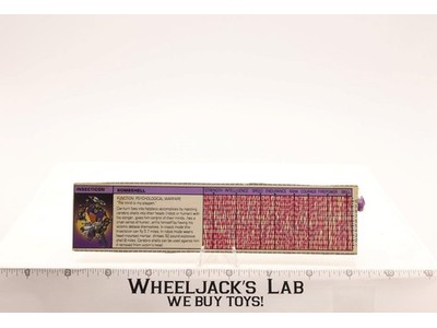 Bombshell Action Figure Tech Spec 1985 Vintage Hasbro G1 Transformers