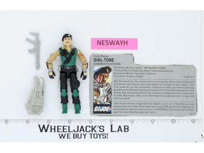 Dial-Tone V1 100% Complete G.I. Joe 1986 Hasbro Vintage Action Figure