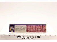 Runamuck Action Figure Tech Spec 1987 Vintage Hasbro G1 Transformers