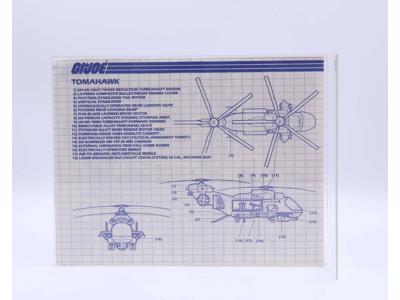 Tomahawk 1986 ORIGINAL Instructions / Blueprints G.I. Joe Hasbro