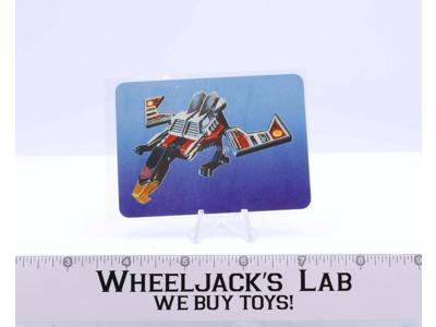 Laserbeak Card 108 Variant Color 1985 G1 Transformers Action Trading Cards