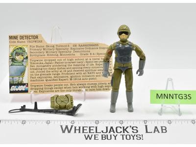 Tripwire RED CARD MAIL AWAY V1 100% Complete G.I. Joe 1983 Hasbro Vintage Figure