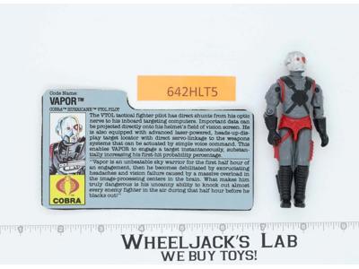 Vapor V1 100% Complete 1990 G.I. Joe Hasbro Vintage Action Figure