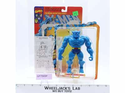 Beast w/ Mutant Flipping Power W/Card & Bubble 100% Complete X-Men 1994 ToyBiz