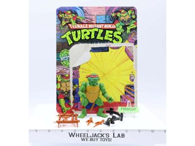 Raphael SOFT HEAD W/Cardback 100% Complete TMNT 1988 Playmates Vintage Figure