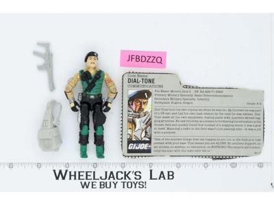 Dial-Tone V1 100% Complete G.I. Joe 1986 Hasbro Vintage Action Figure