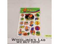 1976 Q-Bert Video Stick-Ons Puffy Stickers Diamond Toymakers, Sealed