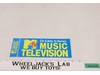 Vintage MTV Music Television Bumper Sticker with Mini Sticker, Unused