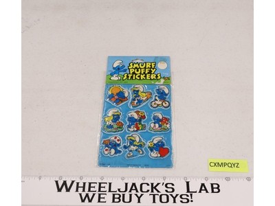 1980 Smurf Puffy Stickers Assortment #4