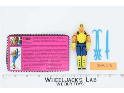 T'Jbang V1 100% Complete 1992 G.I. Joe Hasbro Vintage Action Figure