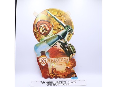 Warlords Die-Cut Cardstock Poster W/ Eyelet Double Sided Atari 1982 Vintage