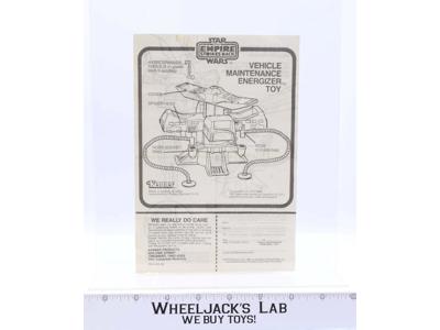 Vehicle Maintenance Instruction Booklet/Sheet ONLY Star Wars 1982 Kenner