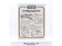 X-wing Fighter Assembly Instructions ORIGINAL Kenner 1982 Star Wars Kenner