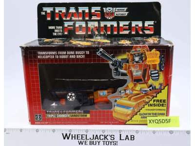 Sandstorm 100% Complete W/Box 1986 Vintage Hasbro G1 Transformers Action Figure