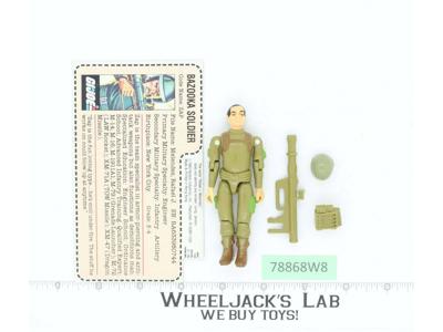 Zap V1 Straight Arms RED CARD BACK Complete 1983 G.I. Joe Hasbro Vintage Figure