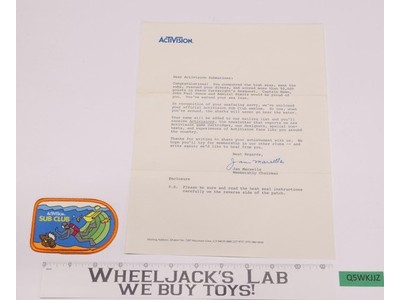 Activision Seaquest Sub Club 1980's Atari Embroidered Patch with Letter