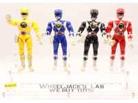 Lot of 4 Power Rangers 1994 8" Bandai Action Figures