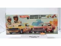 Mongoose & Snake Drag Race Set Hot Wheels 1969 Mattel Toy Car Playset