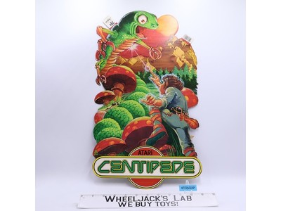 Centipede Die-Cut Cardstock Poster W/ Eyelet Double Sided Atari 1982 Vintage