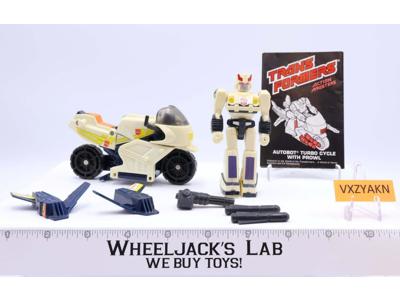 Action Master Prowl W/Turbo Cycle 100% Complete 1990 G1 Transformers