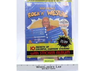 Hulk Hogan Sticker Book Rock N Wrestling NEW WWF Titan Sports 1986 Vintage