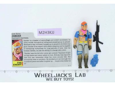 Zandar V1 100% Complete G.I. Joe 1986 Hasbro Vintage Action Figure