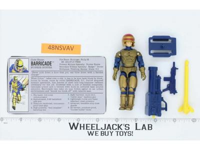 Barricade V1 100% Complete 1992 G.I. Joe Hasbro Vintage Action Figure