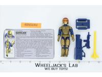Barricade V1 100% Complete 1992 G.I. Joe Hasbro Vintage Action Figure