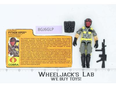 Python Viper V2 100% Complete G.I. Joe 1989 Hasbro Vintage Action Figure