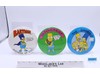 Lot of 3 Jumbo The Simpsons 6-inch Button Pinbacks 1989 Button-Up NEW