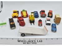 Lot of 13 Die Cast Metal Cars/Trucks by ERTL/Barclay Vintage Toy Cars