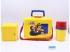 Dick Tracy Plastic Yellow Lunch Box + Thermos Mug & Sandwich Container NEW W/Tag