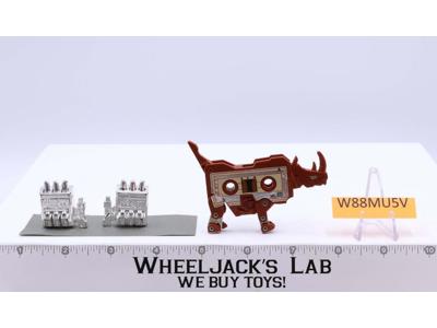 Ramhorn SILVER Cassette 100% Complete W/Tech 1986 G1 Transformers Action Figure