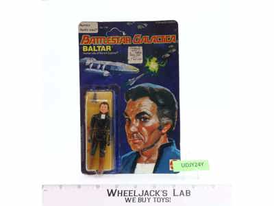 Baltar W/Card & Bubble UNPUNCHED Battlestar Galactica 1978 Vintage Figure