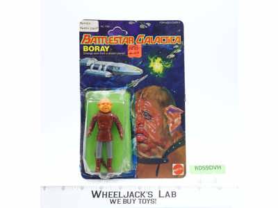 Boray W/Card & Bubble UNPUNCHED Battlestar Galactica 1978 Mattel Figure