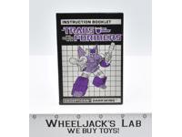 Darkwing Action Figure Instruction Manual 1988 Hasbro G1 Transformers