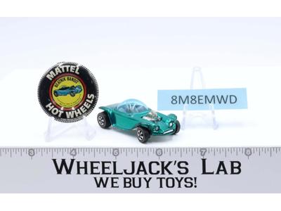 Beatnik Bandit Aqua1968 Hot Wheels Mattel Vintage Redline RL with Button
